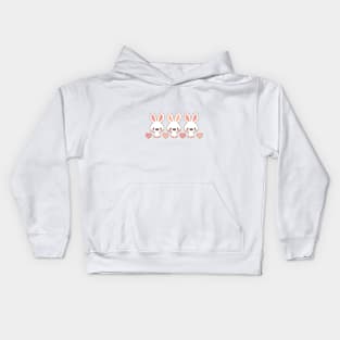 Cute little bunnies Kids Hoodie